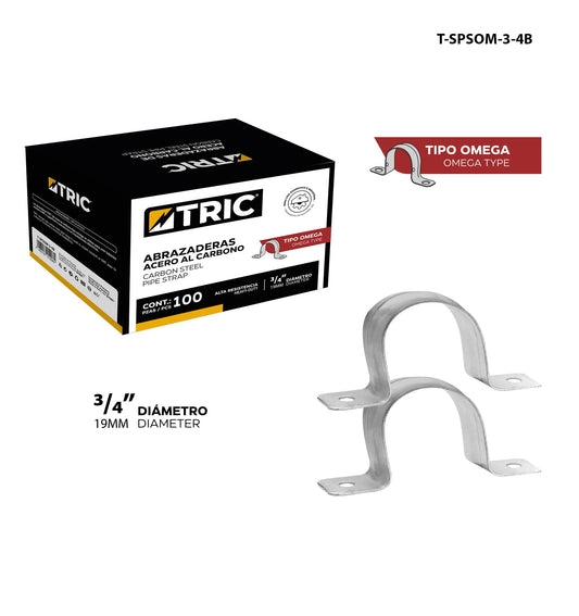 UNIDAD ABRAZADERA CONDUIT TIPO OMEGA 3/4 PLG