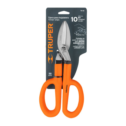 TIJERA PARA CORTE METAL DE 10 PLG TRUPER 18501