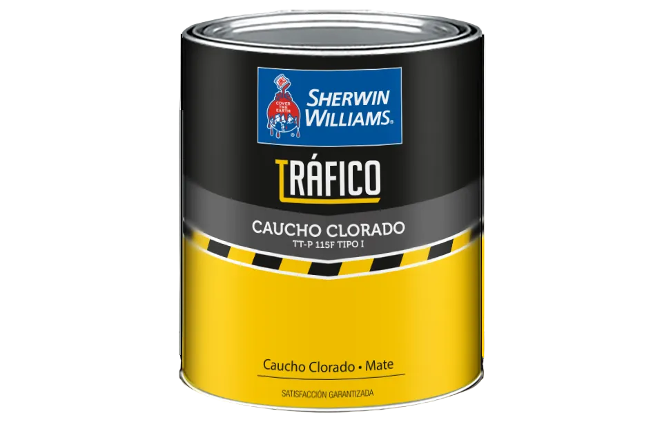 GALON PINTURA TRAFICO CAUCHO CLORADO AMARILLO SHERWIN WILLIAMS