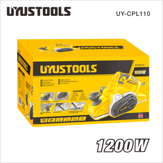 CEPILLO ELECTRICO PARA MADERA 1200W UYUSTOOLS UY-CPL110