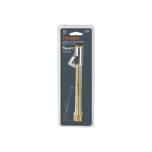 CALIBRADOR PARA NEUMATICOS CABEZA DOBLE DE 1/4 TRUPER