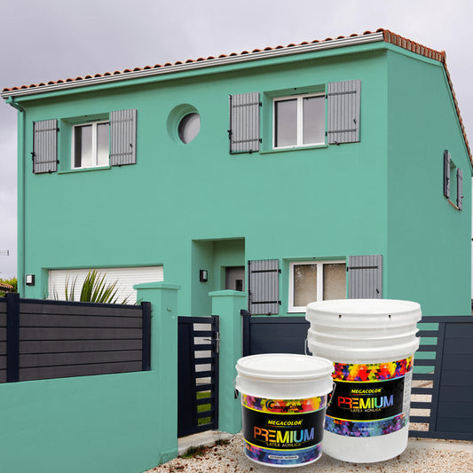 PINTURA MEGACOLOR LATEX PREMIUM VERDE AQUA