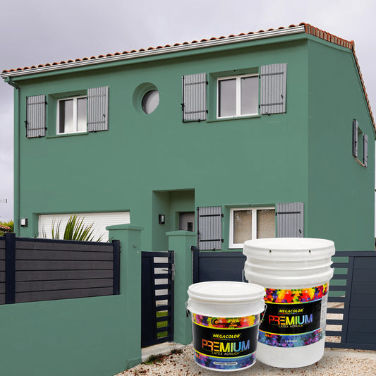 CUBETA MEGACOLOR LATEX PREMIUM VERDE CROMO