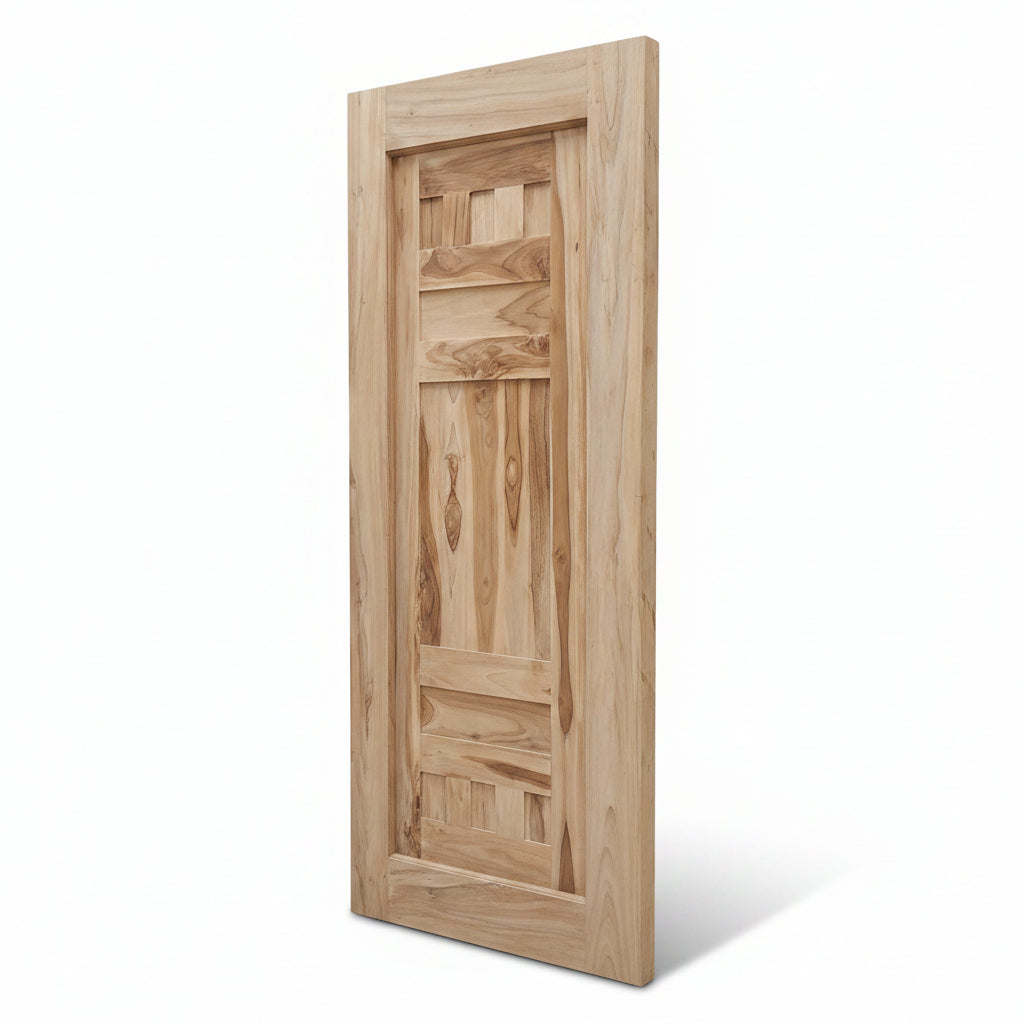 PUERTA DECORADA MADERA DE TECA 204CM X91.5CM