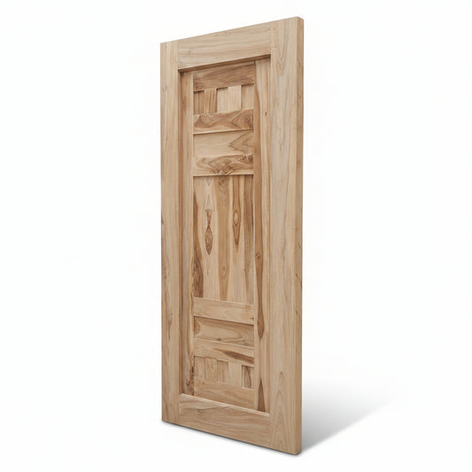PUERTA DECORADA MADERA DE TECA 204CM X91.5CM