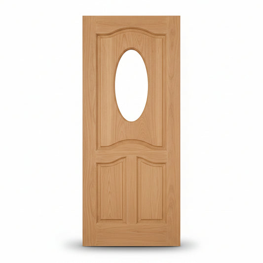 PUERTA DECORADA MADERA DE TECA 209CMX90.5CM