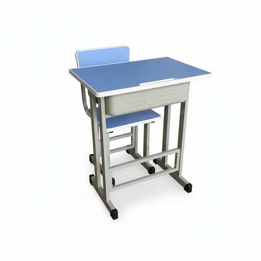 MESITA INFANTIL PLASTICA CON SILLA AZUL AB71