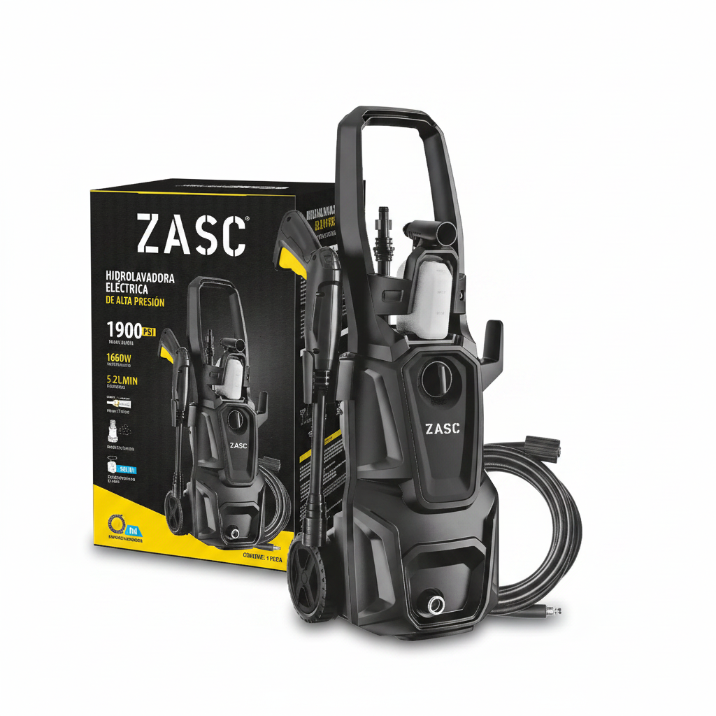 HIDROLAVADORA ELECTRICA DE ALTA PRESION 1900PSI ZASC Z-EHPW1900