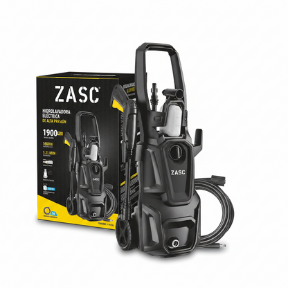 HIDROLAVADORA ELECTRICA DE ALTA PRESION 1900PSI ZASC Z-EHPW1900