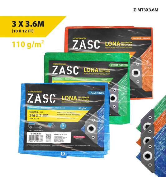 LONA MULTIUSO SURTIDO 3X3.6MTS ZASC Z-MT3X3.6M