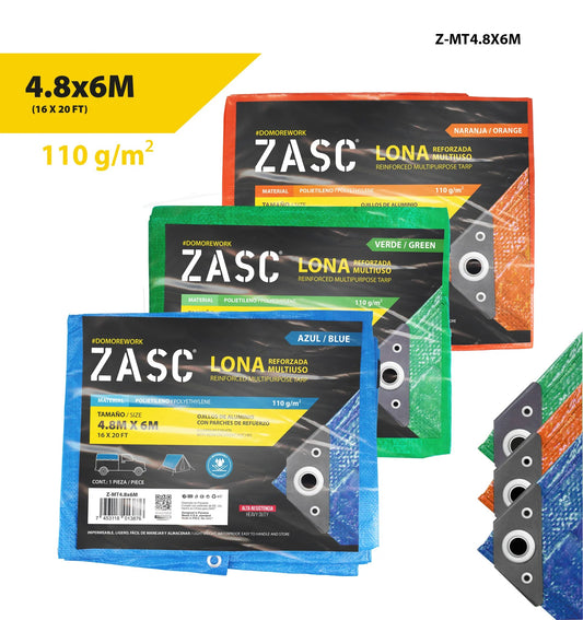 LONA MULTIUSO SURTIDO 4.8X6MTS ZASC Z-MT4.8X6M