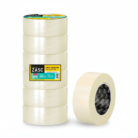 CINTA ADHESIVA TRANSPARENTE 45MMX200YDS ZASC Z-PT50X200-CL