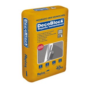 DECOBLOCK GRIS FINO INTERIOR 40 KG BOLSA