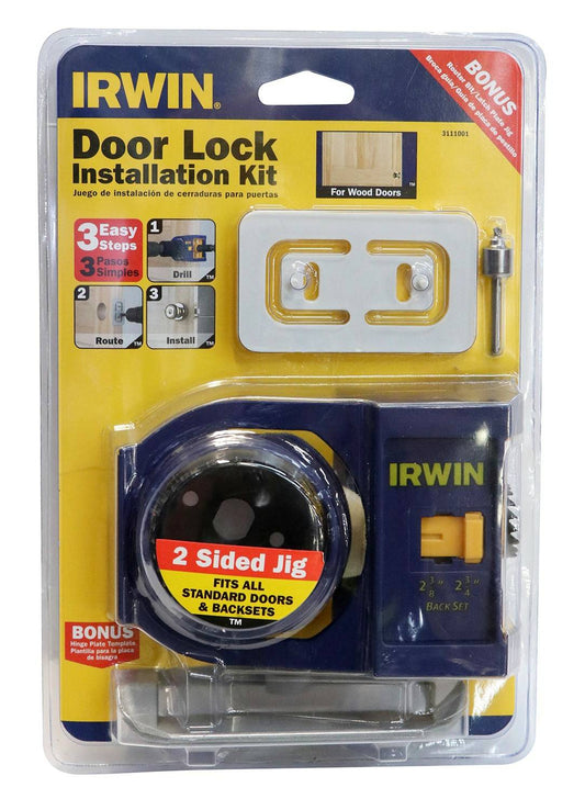 SET DE INSTALADOR PARA CERRADURA 6.03X6.99CM BIMETAL IRWIN 3111002 12852953