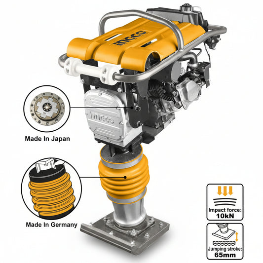 COMPACTADORA DE PISO 4 103 W (5.5 hp) GX160 GASOLINA 4 TIEMPOS GRT75-1 INGCO 767092