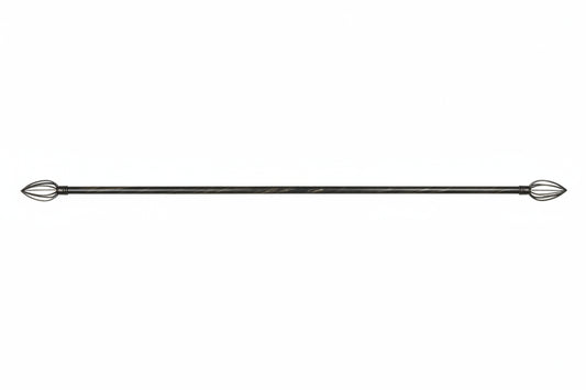 CORTINERO NEGRO Y BLANCOEXTENSIBLE 160–300 CM (3.0 M) MODELO FB19027
