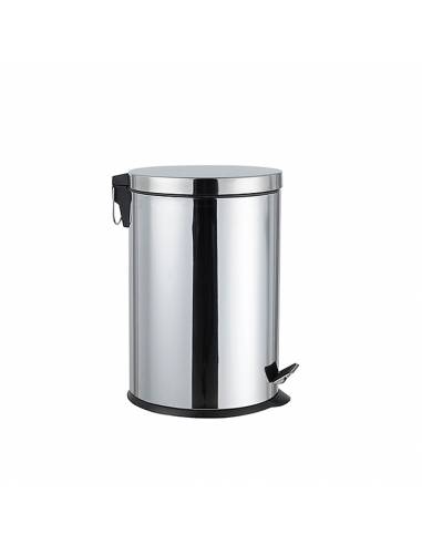 BASURERO METALICO DE PEDAL 12 LITOS 12L