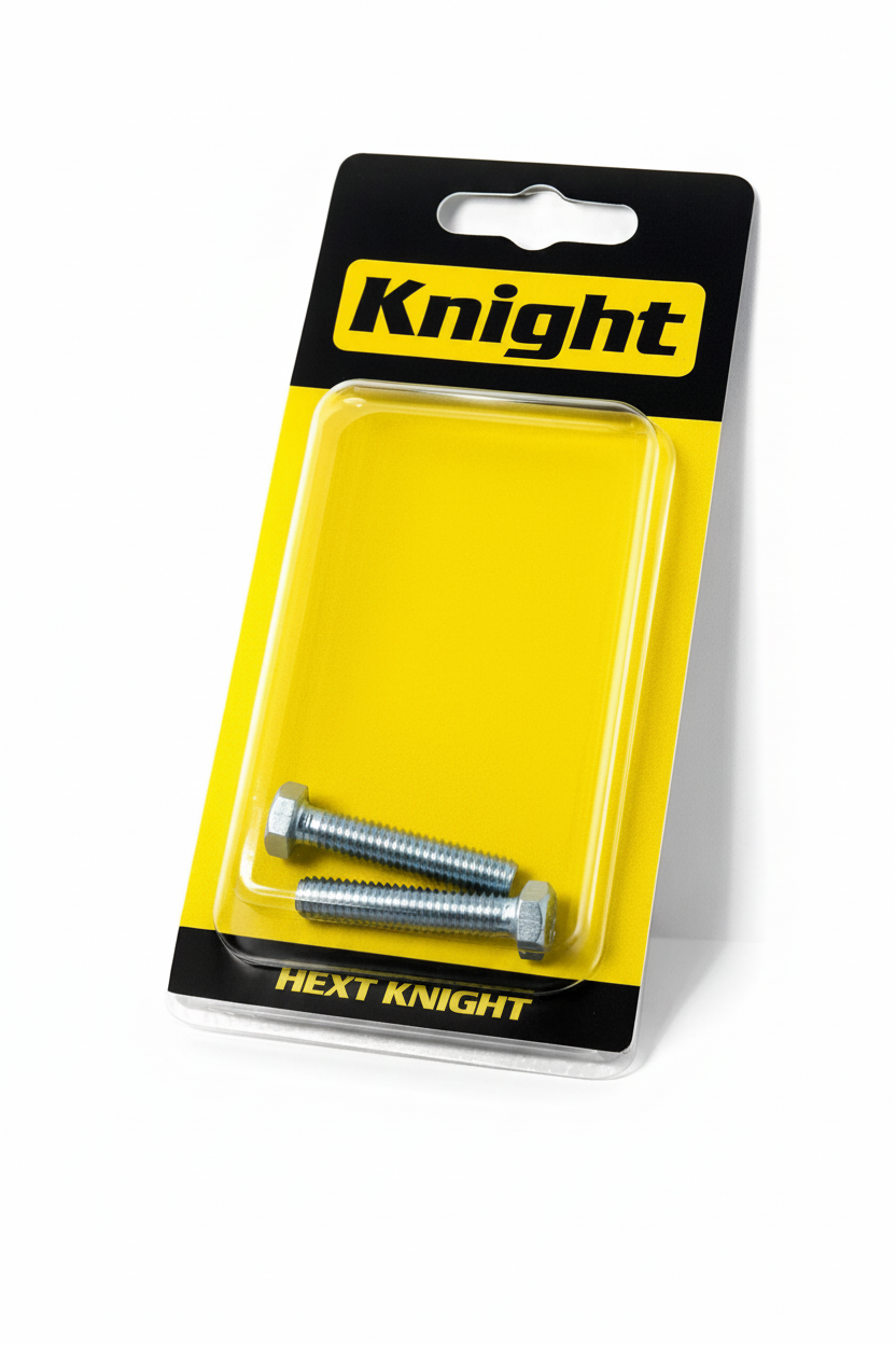 SET DE 2 PERNOS HEXAGONAL GALVANIZADOS M10X40MM KNIGHT