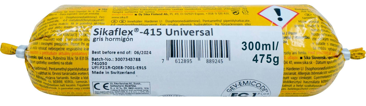 SIKAFLEX 415 UNIVERSAL GRIS 300ML SALCHICHA EXP-12/03/2027