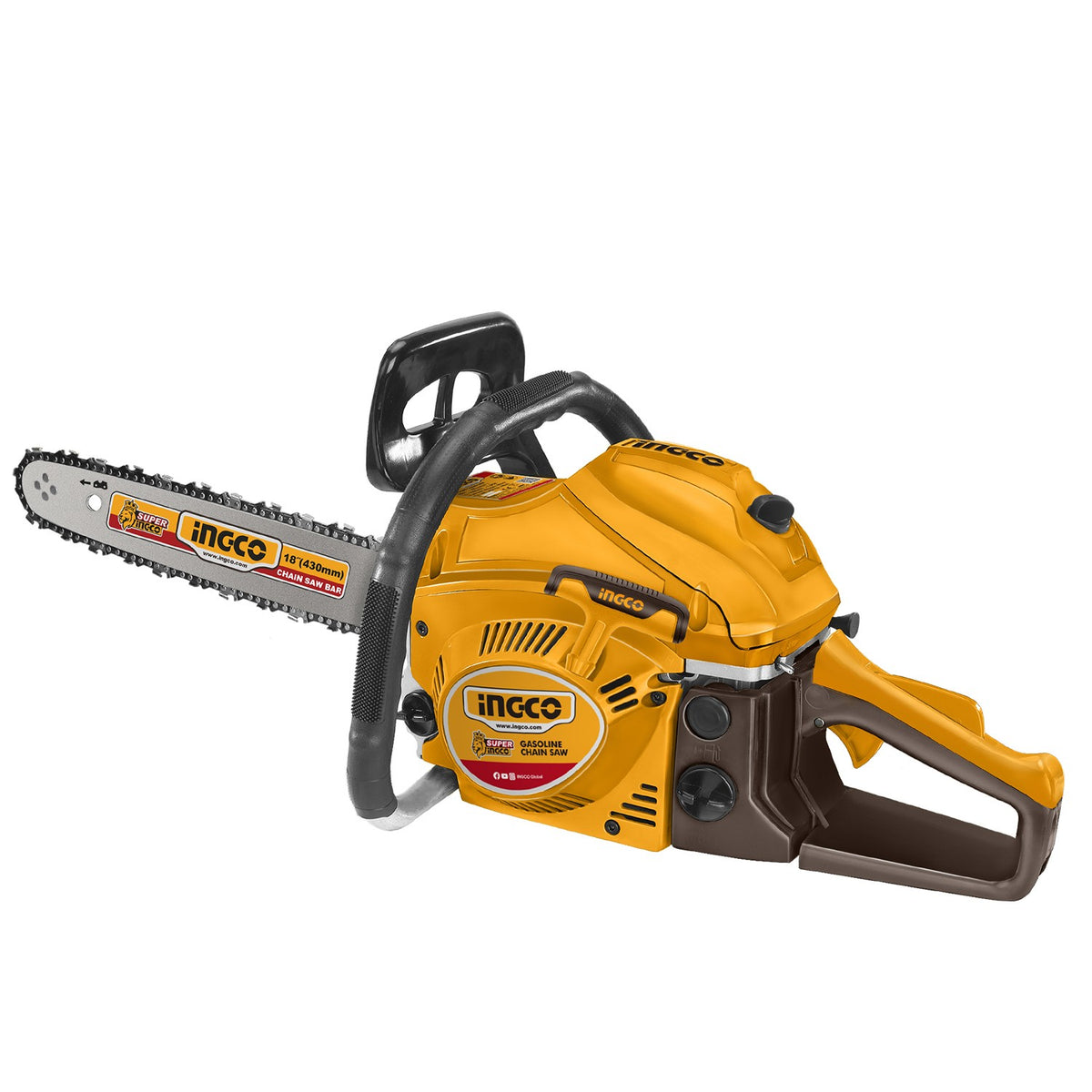MOTOSIERRA MOTOR 2 TIEMPOS 46 cm3 1.79 kW (2.4 hp) ESPADA 18PLG GCS5451811 INGCO 660918
