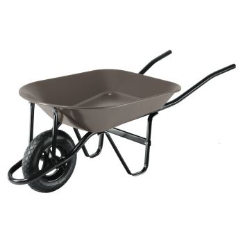 CARRETILLA 5 FT3 LLANTA DE HULE SOLIDO GRIS  TRUPER 11757