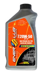 ACEITE PARA MOTOR DIESEL 20W-50 ENER-LUB 1/4