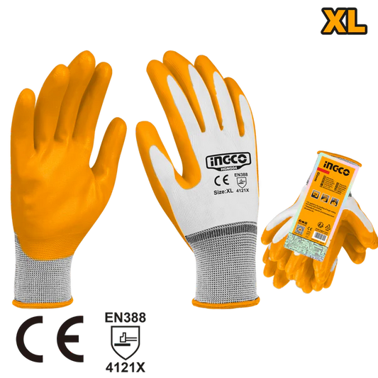 GUANTE PROTECTOR DE LATEX USO GENERAL TALLA XL INGCO HGNG04