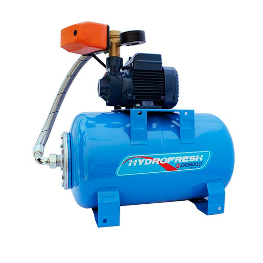 BOMBA  HIDROFRESH PEDROLO 1/2 HP, 127V, 60HZ. 20 LITROS