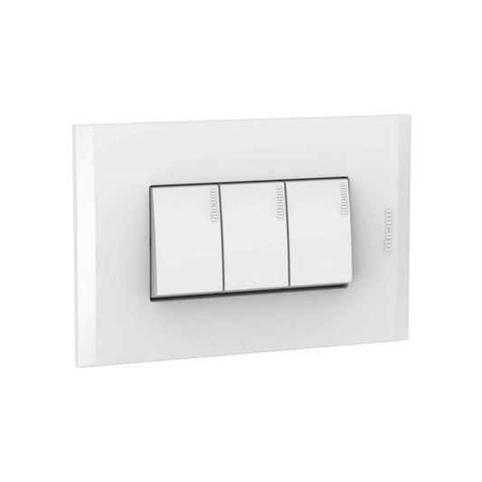 PLACA INCORP BTICINO 3 SWICH BLANCO AF2300EB