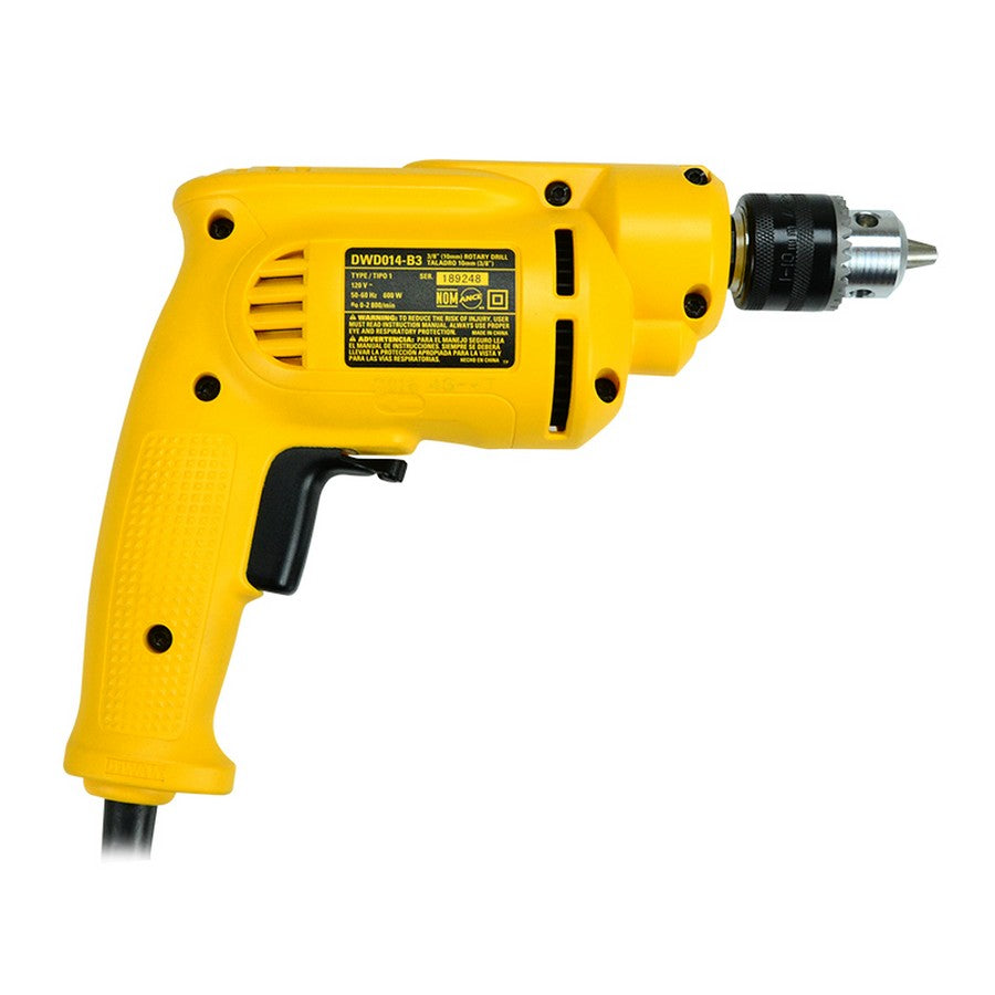 TALADRO DE 3/8PLS DE 600W DEWALT DWD014-B3