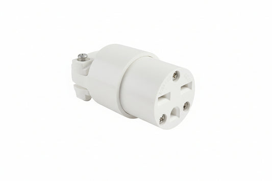 TOMA HEMBRA SENCILLO POLARIZADO 15A 250V BLANCO EAGLE UNIDAD