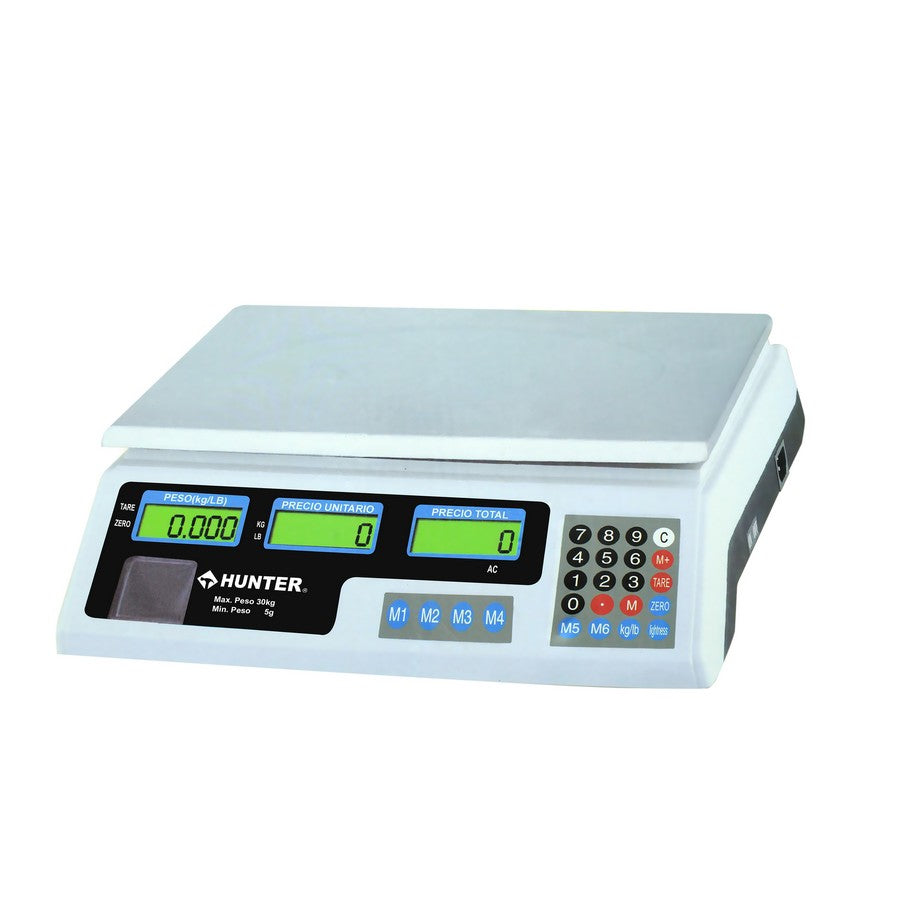 BALANZA DIGITAL EN LIBRAS Y KILOS MAX 30 KG  HUNTER  AC-1171