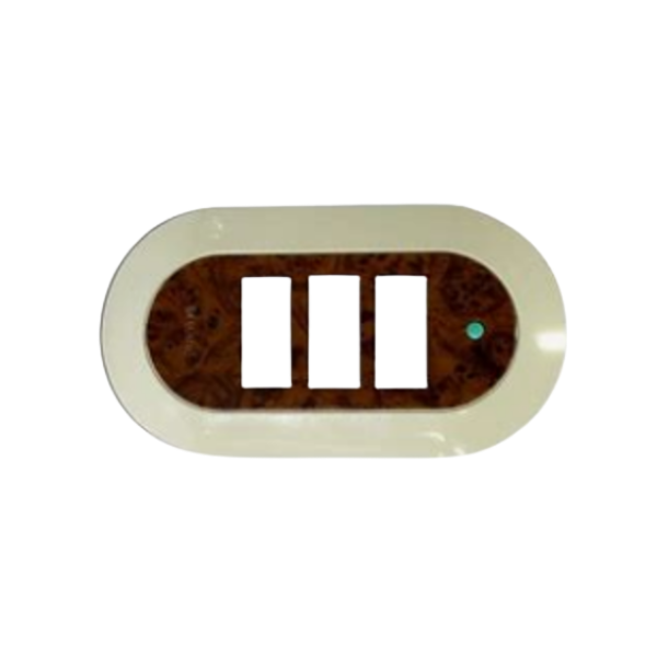 PLACA TRIPLE NUVA MADERA  MAGIC BTICINO 503NU/3RN