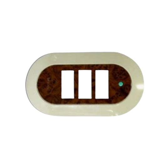 PLACA TRIPLE NUVA MADERA  MAGIC BTICINO 503NU/3RN