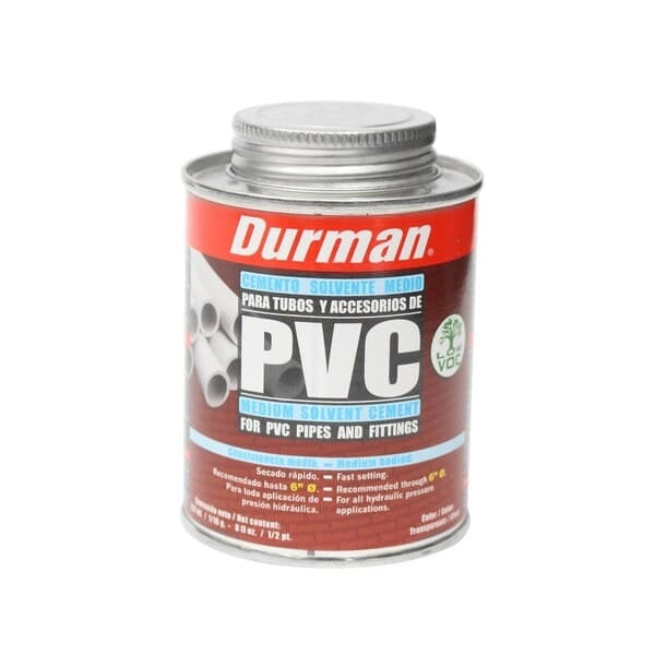 PEGAMENTO PARA PVC 273 ML  TRANSPARENTE DURMAN