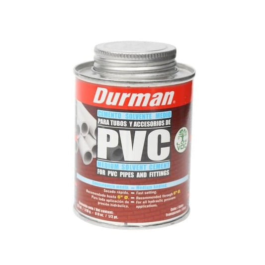 PEGAMENTO PARA PVC 273 ML  TRANSPARENTE DURMAN