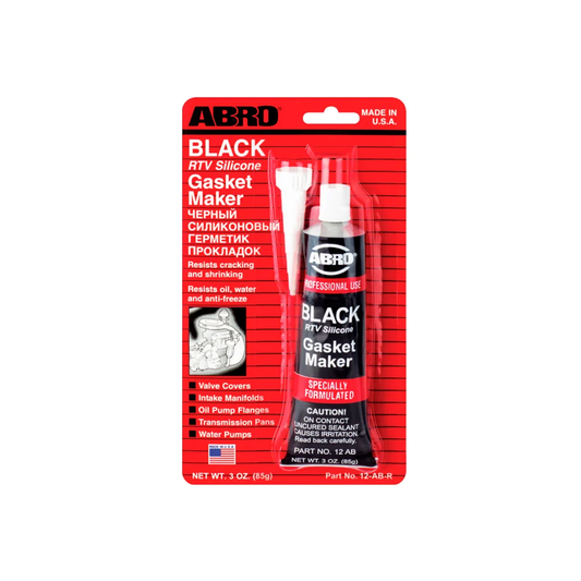SILICON NEGRO BLISTER 3OZ ABRO 12-AB