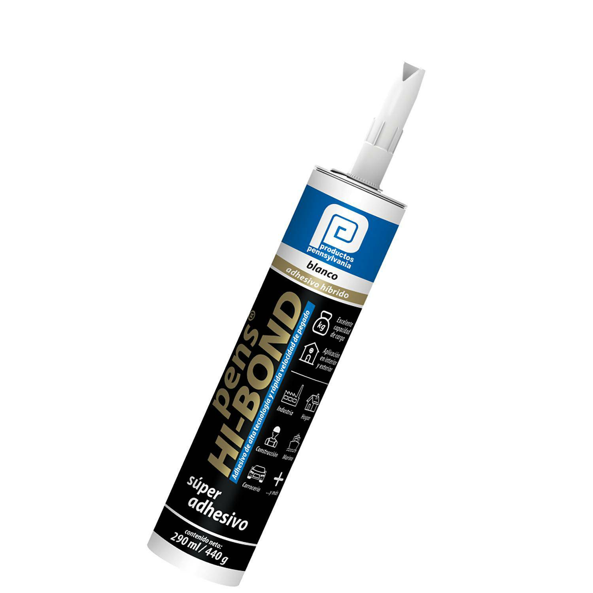 SILICON SUPER ADHESIVO PENNSYLVANIA HI-BOND BLANCO 290 ML