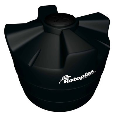TANQUE BICAPA NEGRO 1700LTS TIPO CISTERNA SUPERFICIAL ROTOPLAS 500122