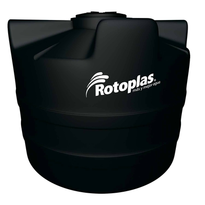 TANQUE BICAPA NEGRO 1700LTS TIPO CISTERNA SUPERFICIAL ROTOPLAS 500122
