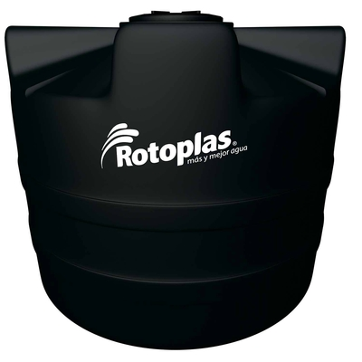 TANQUE BICAPA NEGRO 1700LTS TIPO CISTERNA SUPERFICIAL ROTOPLAS 500122
