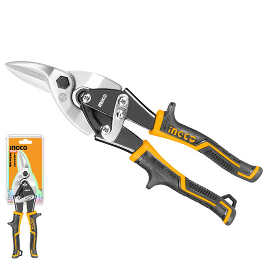 TIJERA AVIACION CORTE DERECHO 10PLG 25.4CM INGCO HTSN0110R