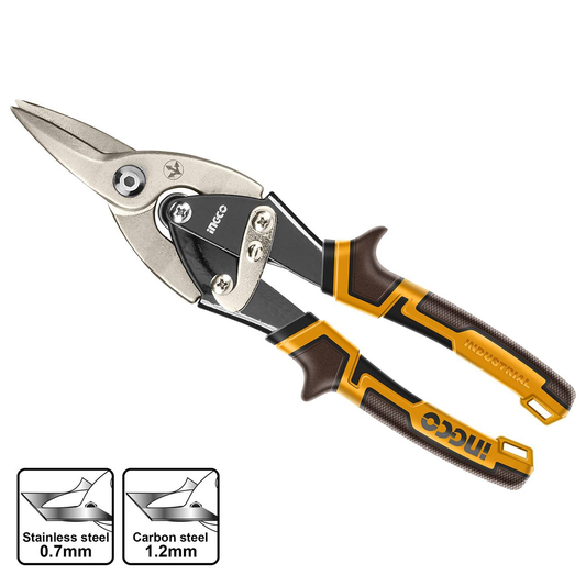 TIJERA AVIACION CORTE RECTO 25.4CM 10PLG INGCO HTSN0110S