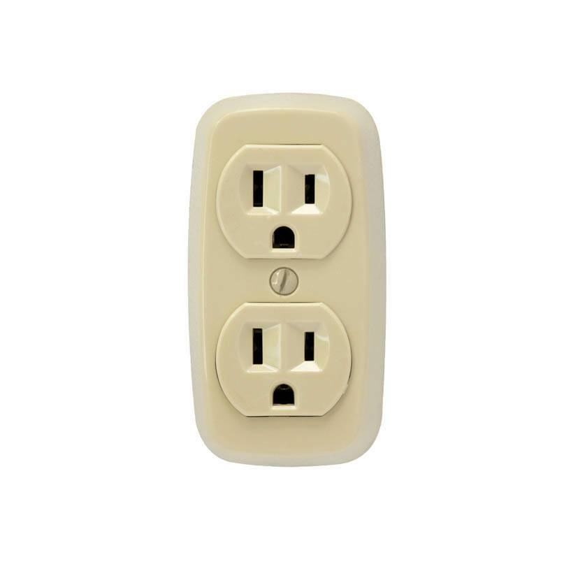 TOMA HEMBRA DOBLE 2P+T 15A 125V SUPERFICIAL BEIGE EAGLE 78V