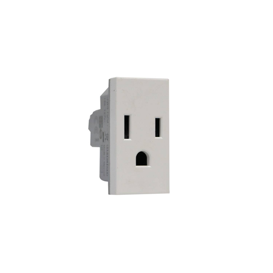 TOMA POLARIZADO MATIX GO 15A 127V JW4129 BLANCO