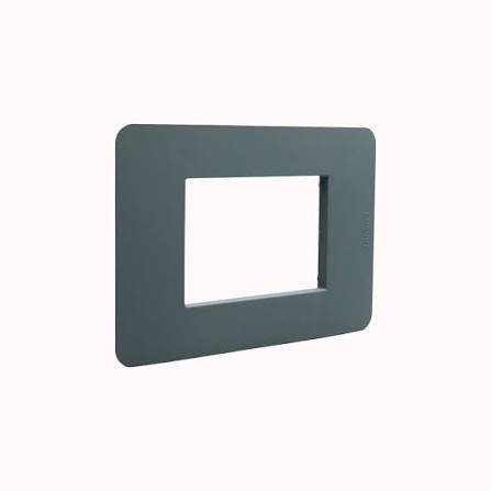 PLACA TRIPLE VERDE STEEL SIN SOPORTE  MATIX GO BTICINO JA4803AT