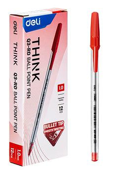 BOLIGRAFO ROJO 12PCS 1.0MM DELI Q3-RD