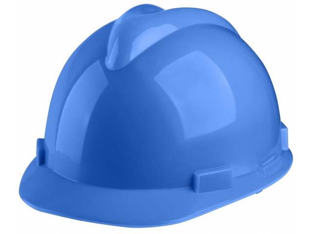 CASCO DE SEGURIDAD AZUL CON HEBILLA 8 PUNTOS INGCO HSH407