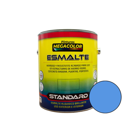 MEGACOLOR ESMALTE STANDARD AZUL MEDIO 1/4 0404319-04