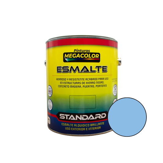 MEGACOLOR ESMALTE STANDARD CELESTE VERANO 1/4 0404307-04